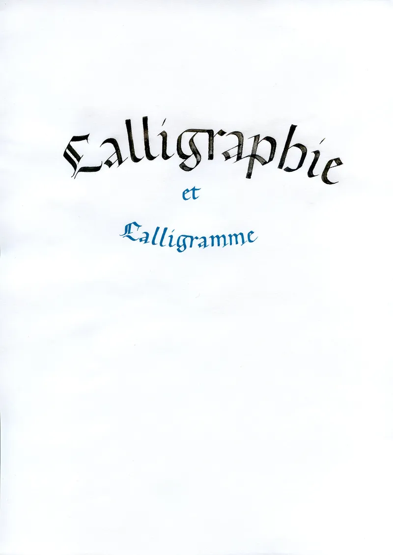 Cours de calligraphie latine