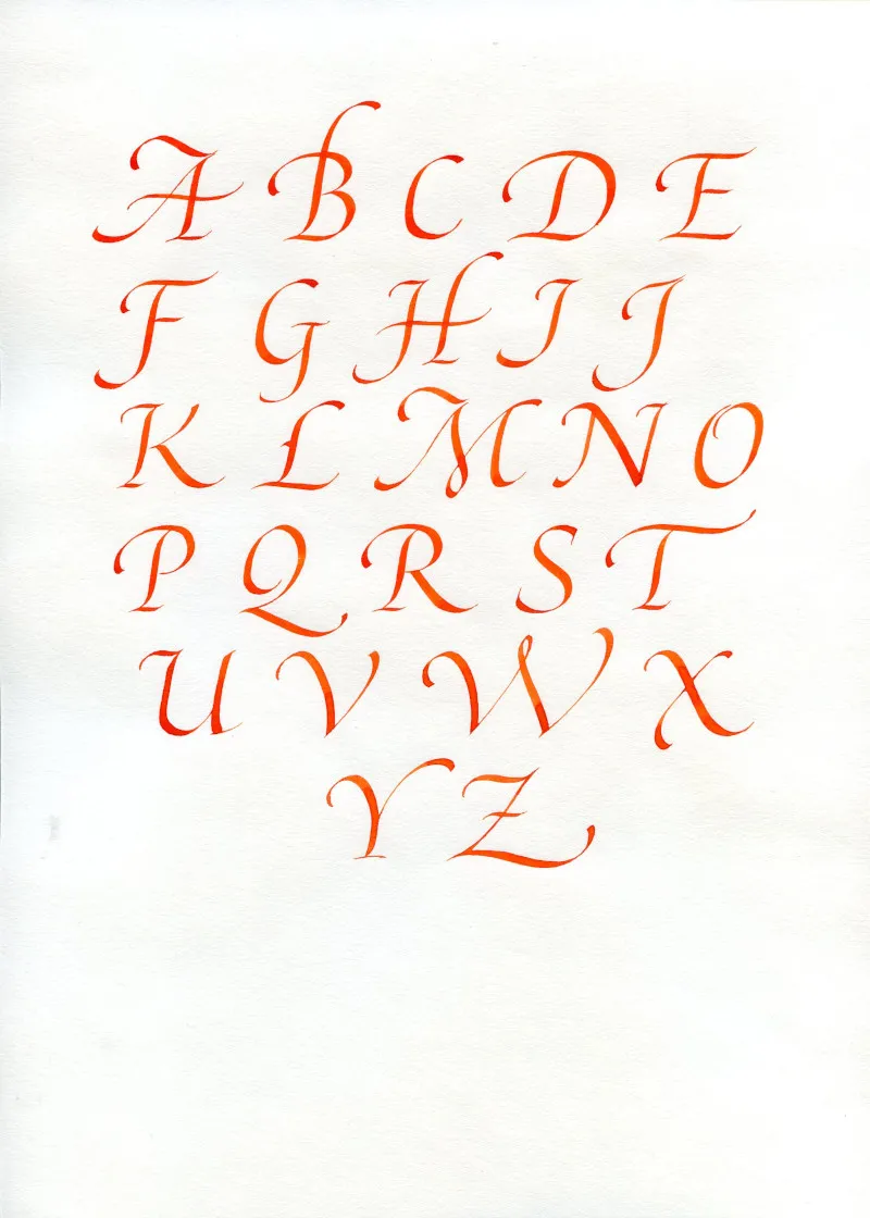 Cours de calligraphie latine