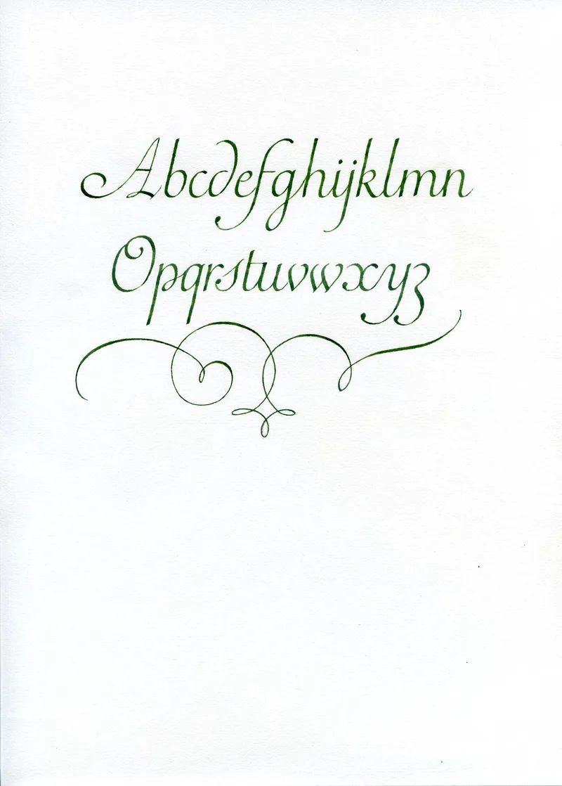 Lettre italienne | stage de calligraphie à Paris, le 19 oct. 2025.