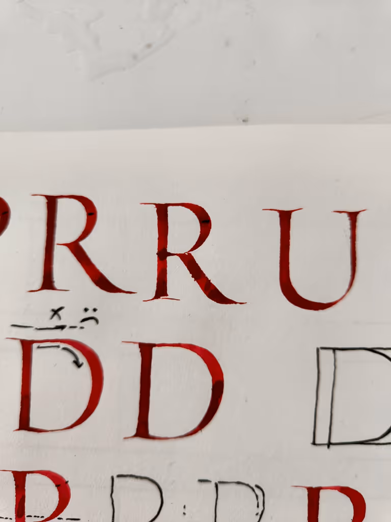 Céline Renaudie, calligraphie latine