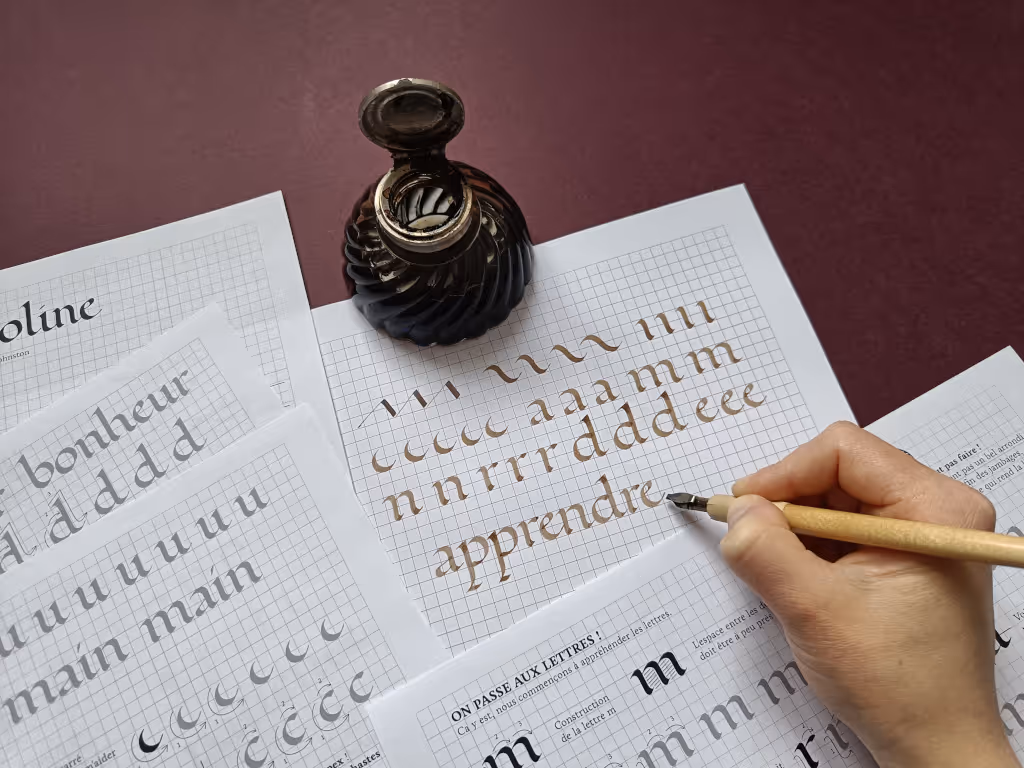 Céline Renaudie, calligraphie latine
