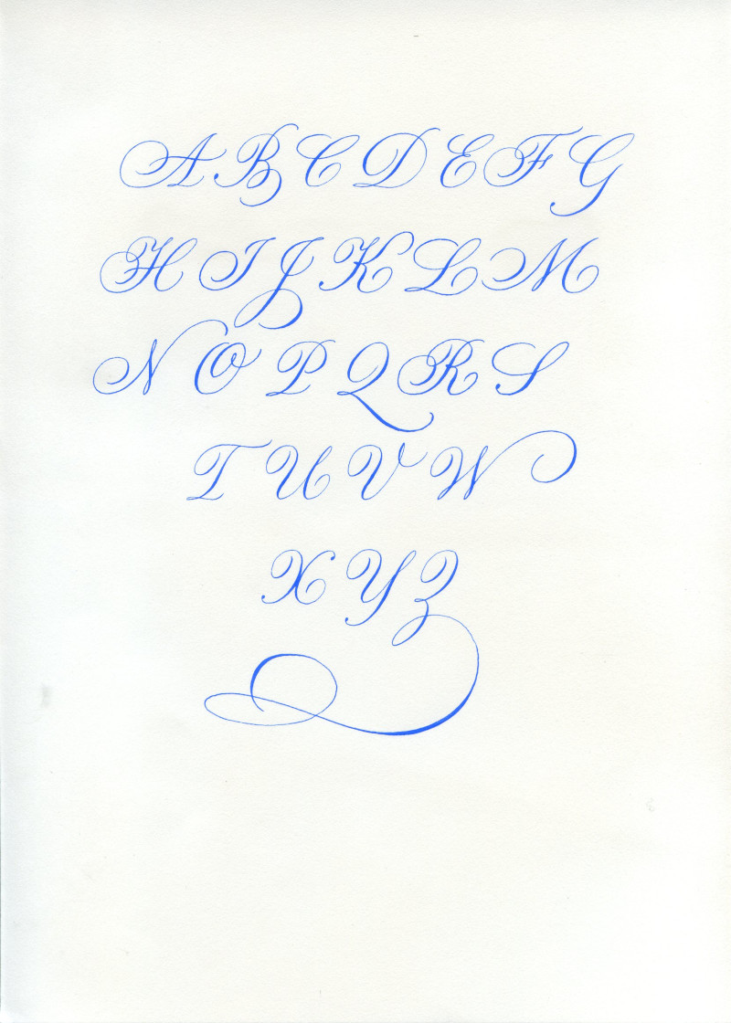 Anglaise | stage de calligraphie à Paris, le 11 mai 2025.