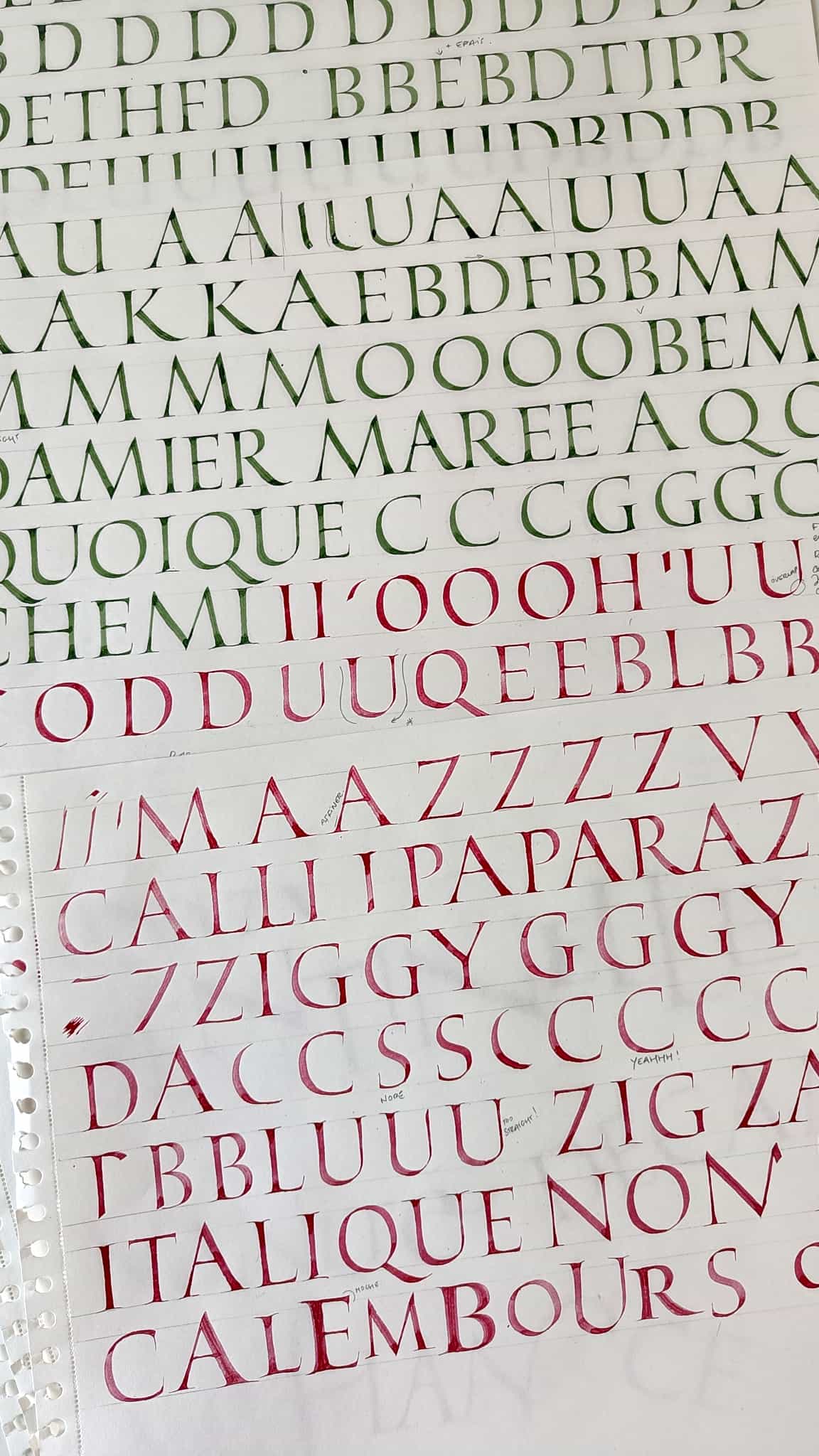 Mon travail pendant le stage de capitales romaines avec Elmo Van Slingerland