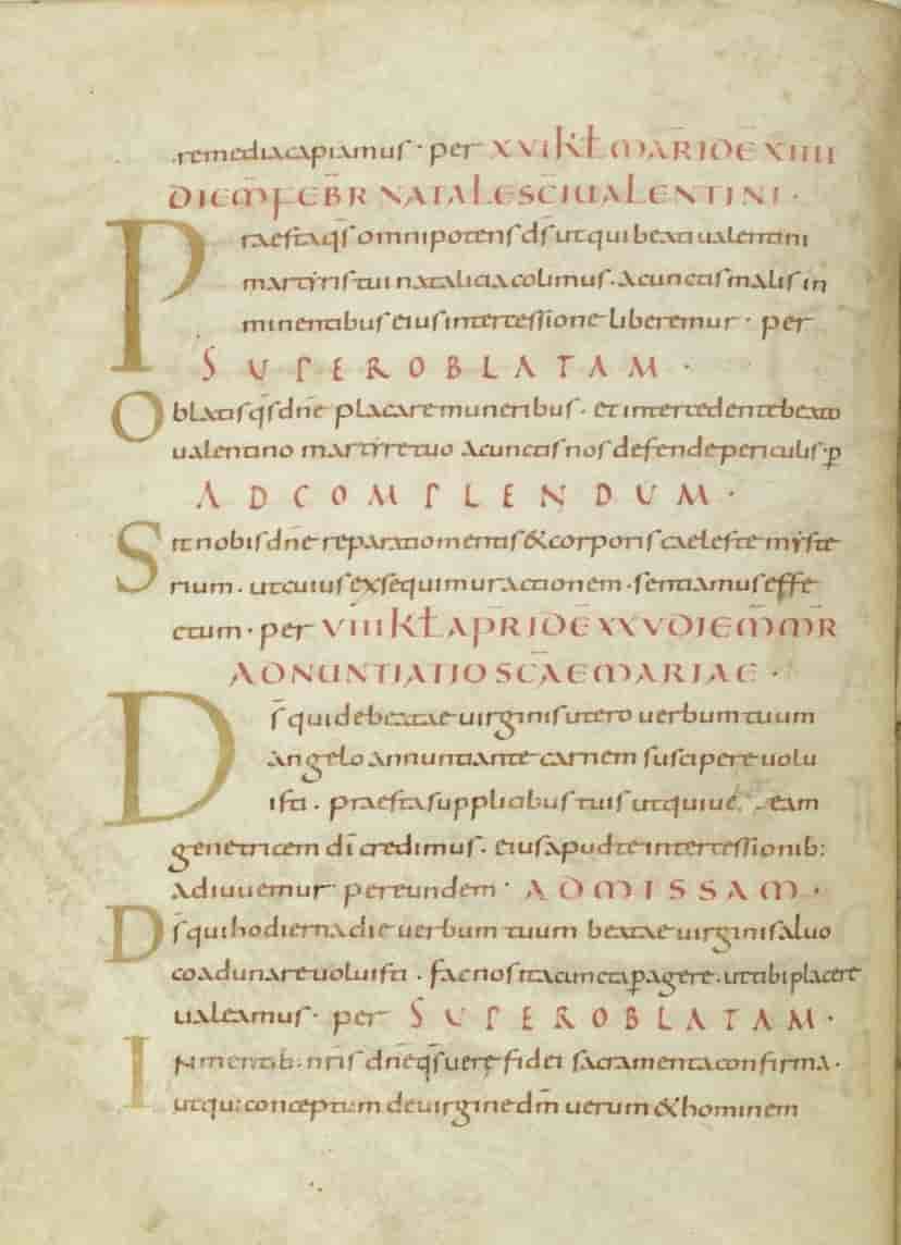 Sacramentarium Sancti Dionysii (Sacramentaire de Saint-Denis), Manuscrit, Abbaye de Saint-Amand-en-Pévèle, Bibliothèque nationale de France